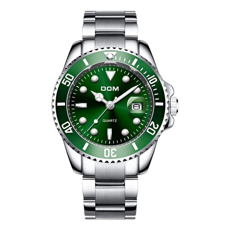 DOM Luxury Men's Sports Watch Waterproof Quartz Date Wristwatch