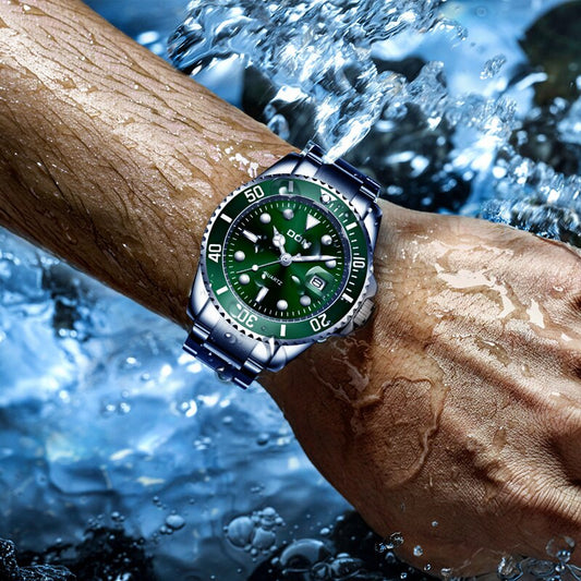 DOM Luxury Men's Sports Watch Waterproof Quartz Date Wristwatch