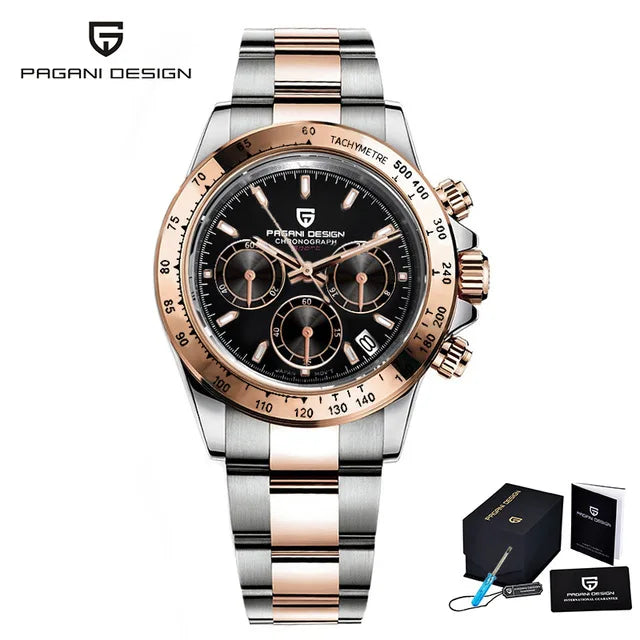 Fashion Brand PAGANI DESIGN Luxury High Quality Men Quartz Watch Sport & Business Waterproof Wristwatch Relogio Masculino 1644-12