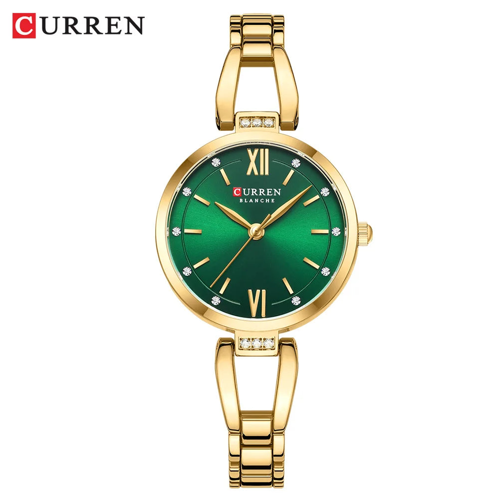 CURREN 9092 Brand Retro Model Quartz Watch Classic Roman Scale Ladies Bracelet Vintage Female Clock Women Wristwatch for Girls-10