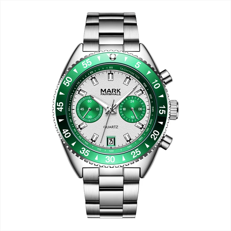 Mark Fairwhale Luxury Men High Luminous Waterproof Chronograph Men's Watch Men Quartz Watches-8