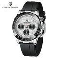 Pagani Design 1664 Rubber Chronograph Watch Designer Fashion for Men Japan Miyota Quartz Calendar Watches-6