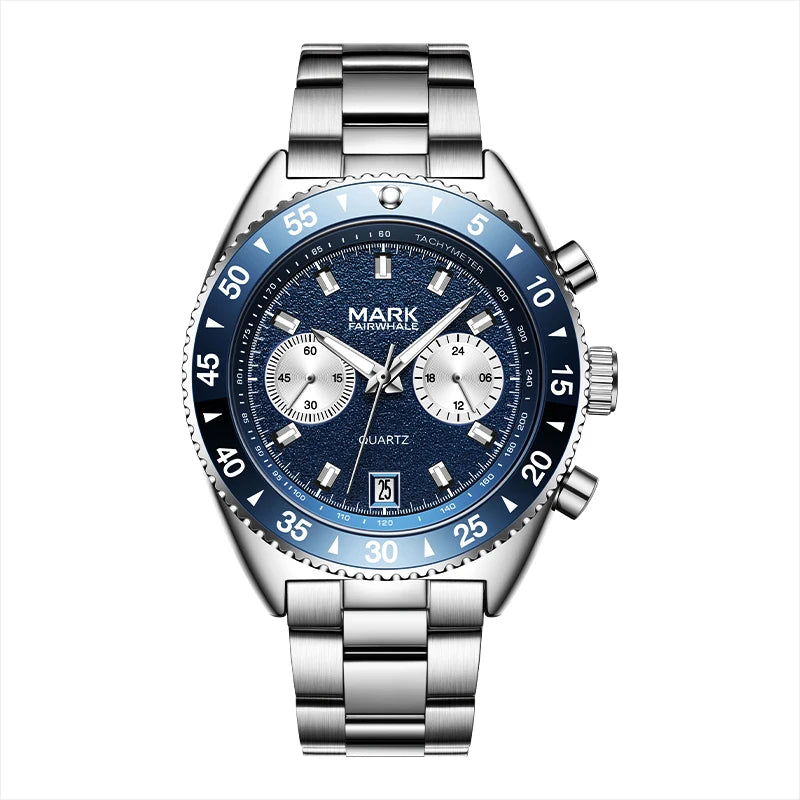 Mark Fairwhale Luxury Men High Luminous Waterproof Chronograph Men's Watch Men Quartz Watches-7