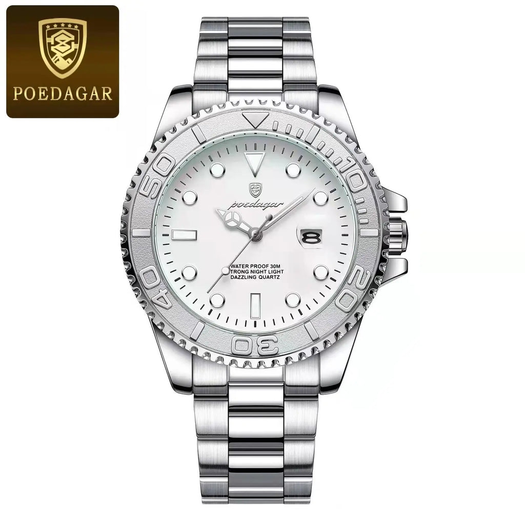 For POEDAGAR 680 Luxury Men's Quartz Watch Business Sports-Compliant Waterproof Luminous Date Display 43mm Stainless Fashionable-3