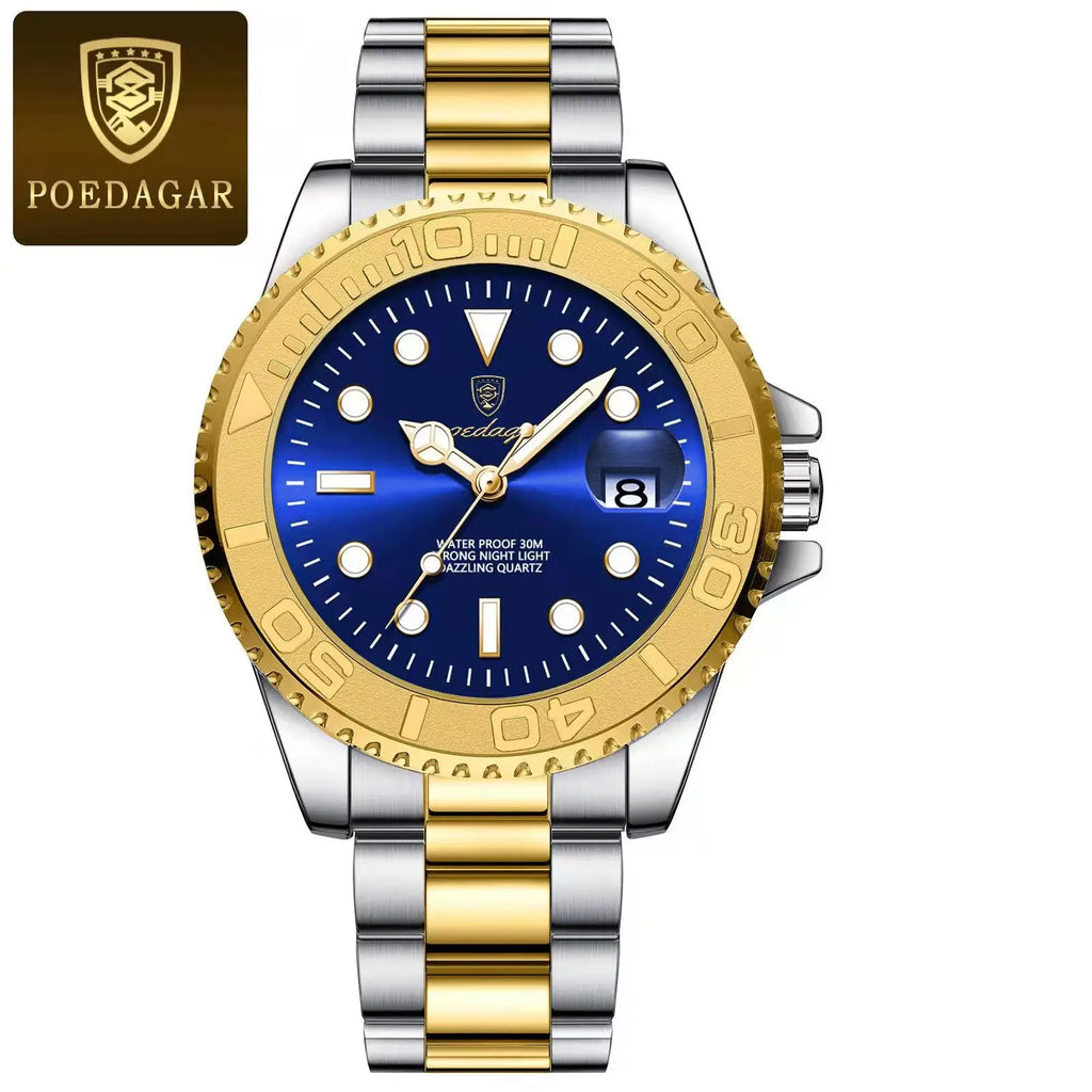For POEDAGAR 680 Luxury Men's Quartz Watch Business Sports-Compliant Waterproof Luminous Date Display 43mm Stainless Fashionable-10