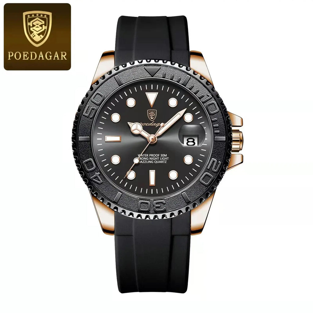 For POEDAGAR 680 Luxury Men's Quartz Watch Business Sports-Compliant Waterproof Luminous Date Display 43mm Stainless Fashionable-5