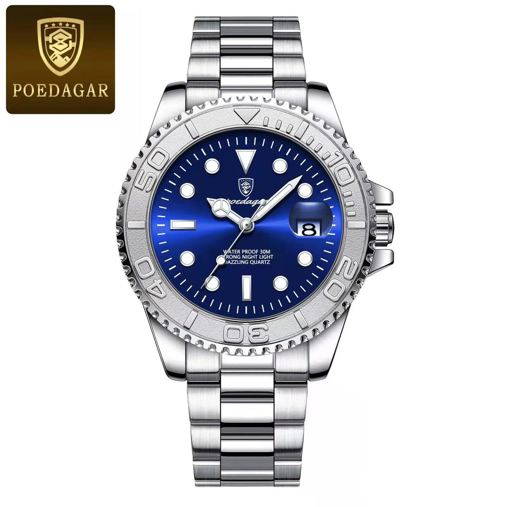 For POEDAGAR 680 Luxury Men's Quartz Watch Business Sports-Compliant Waterproof Luminous Date Display 43mm Stainless Fashionable-4