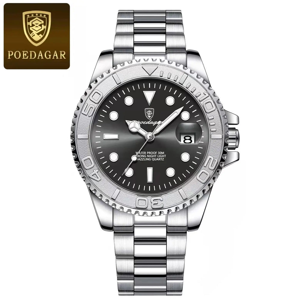For POEDAGAR 680 Luxury Men's Quartz Watch Business Sports-Compliant Waterproof Luminous Date Display 43mm Stainless Fashionable-6