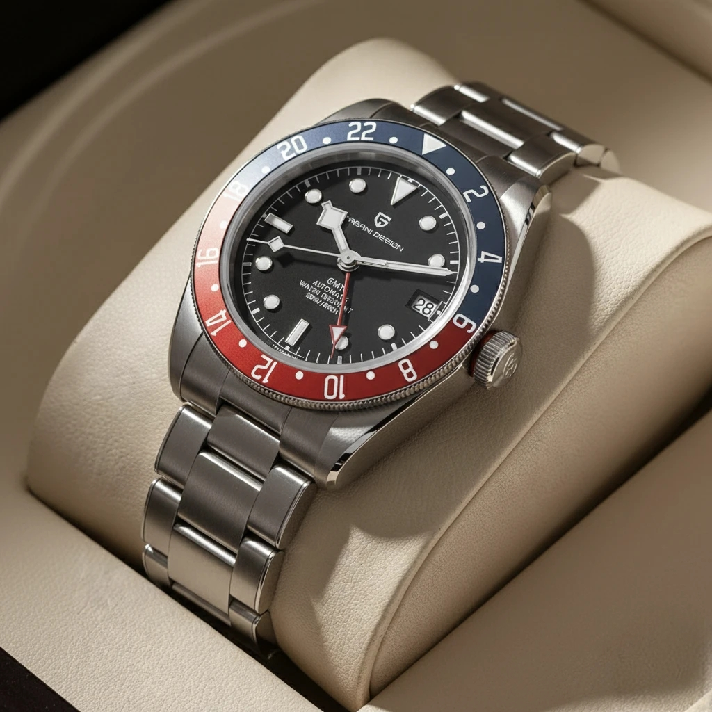 PAGANI DESIGN New BB58 GMT Tribute Series Mechanical Men Wristwatch 200M Waterproof Sapphire Mirror Automatic Watch for Men 1706